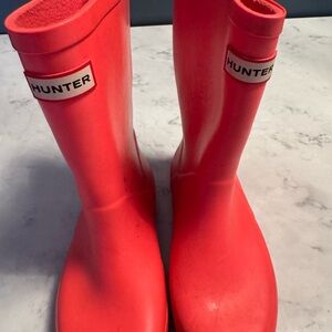 Hunter Bright Red Waterproof Boots